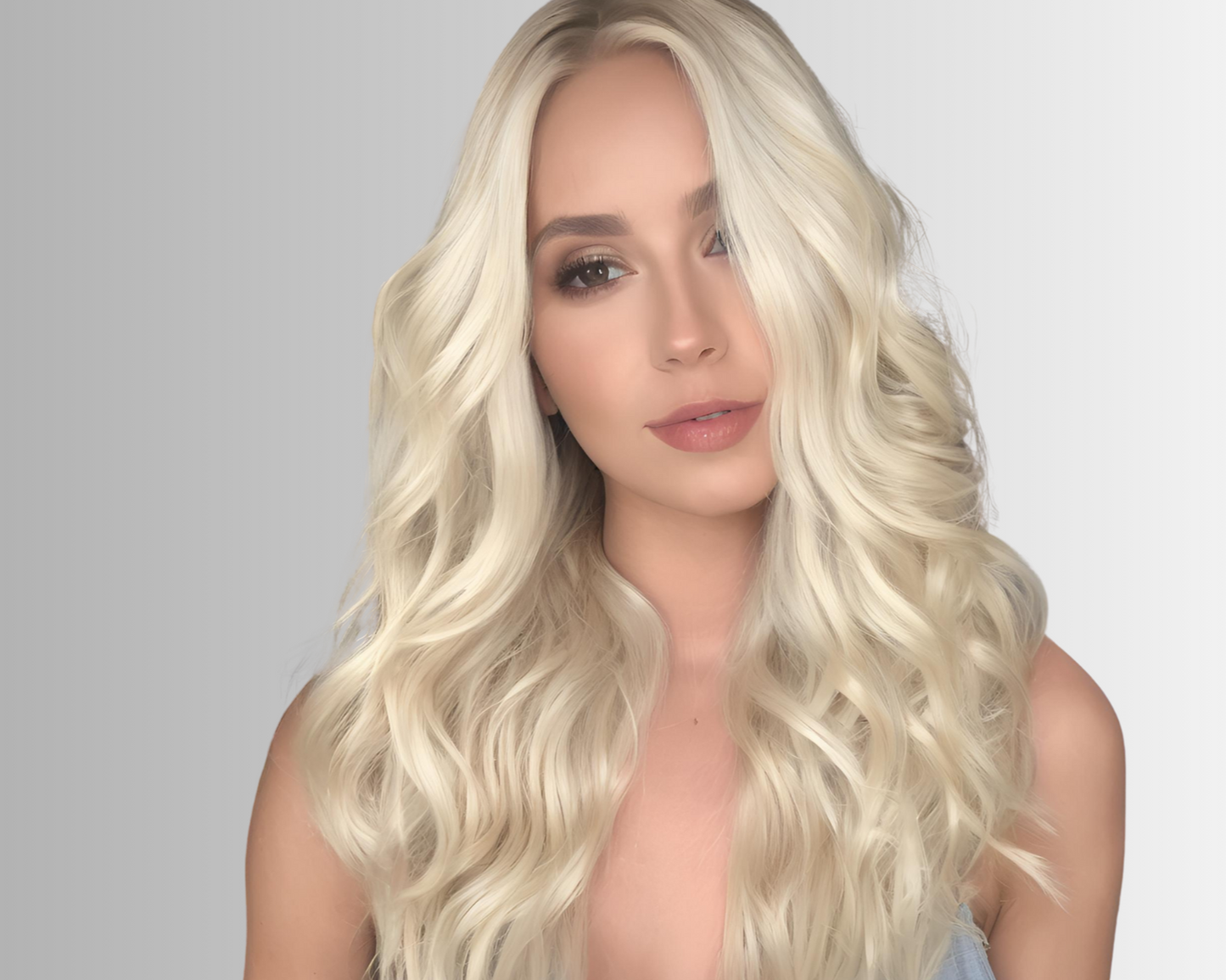 Euro Platinum Blonde-Clip In Hair Extension