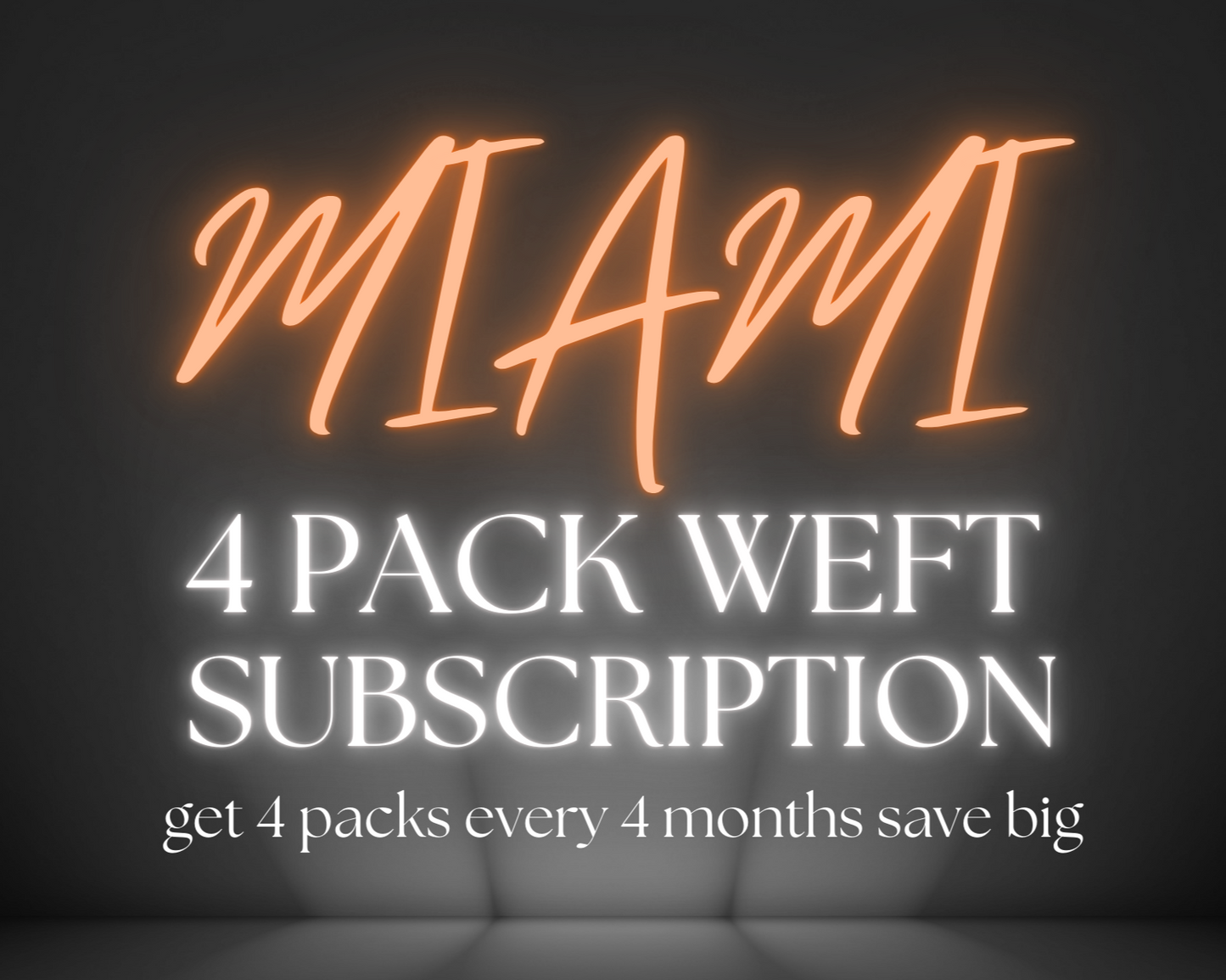 Tempt Miami Weft Hair Extension Subscription Package