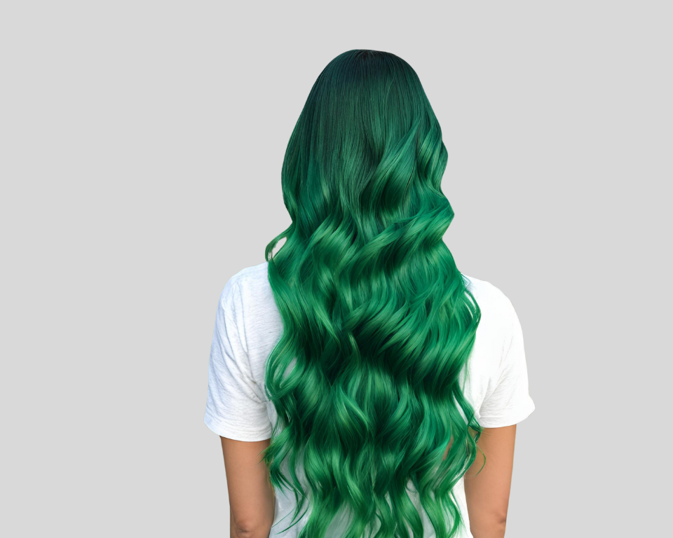Rainbow Electric Green K-Tip Hair Extension