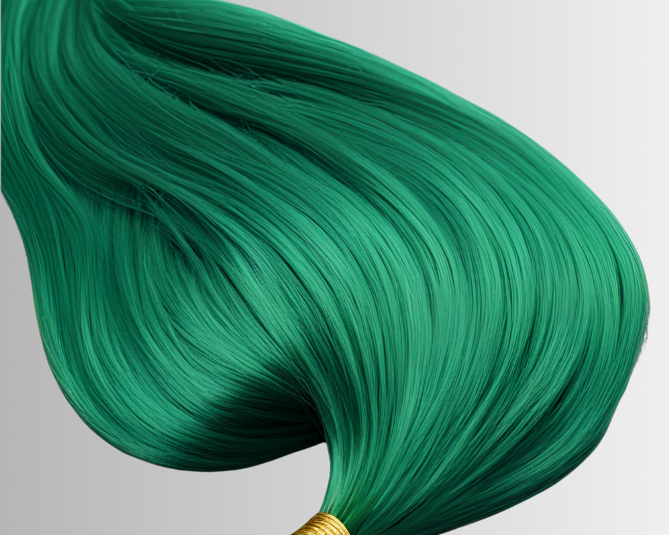 Rainbow Electric Green K-Tip Hair Extension