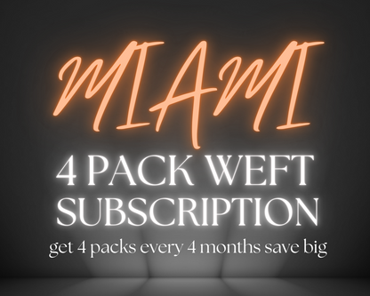 Tempt Miami Weft Hair Extension Subscription Package
